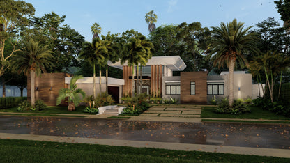 Escena Estándar de Rendering 3D Exterior