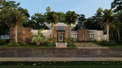 Escena Estándar de Rendering 3D Exterior