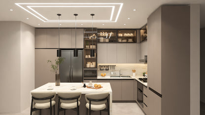 Escena Estándar de Rendering 3D Interior