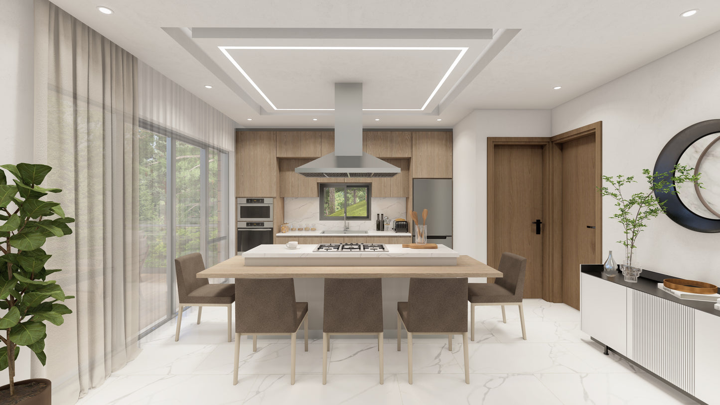 Escena Estándar de Rendering 3D Interior