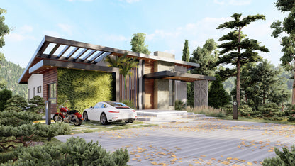 Escena Estándar de Rendering 3D Exterior