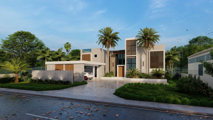 Escena Estándar de Rendering 3D Exterior