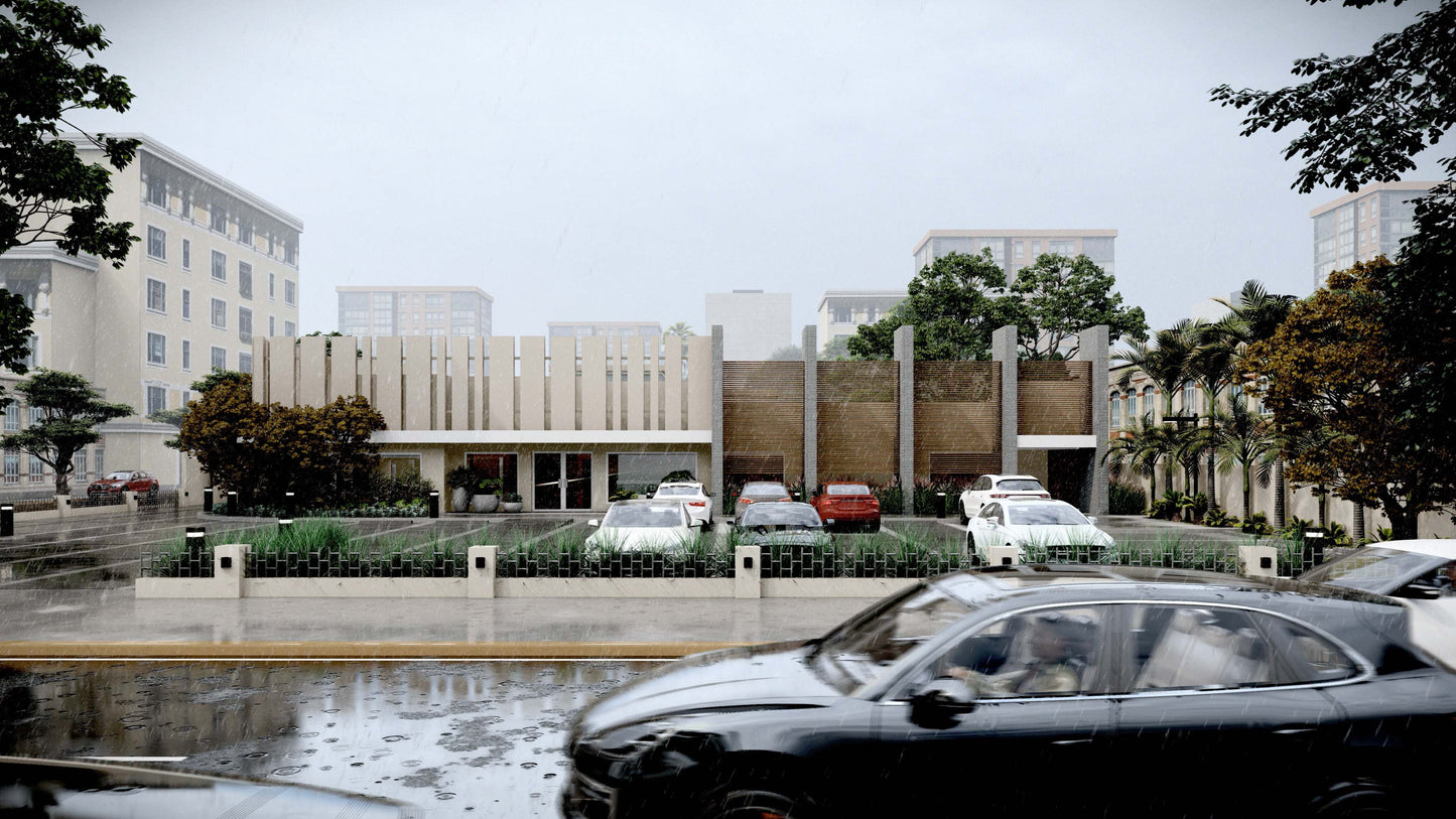 Escena Estándar de Rendering 3D Exterior